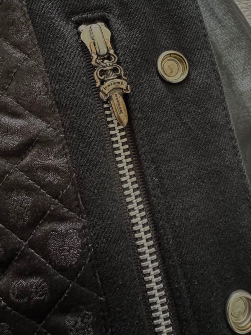 CHROME HEARTS ワックスドコットンアーム切替Gジャンデニムジャケット