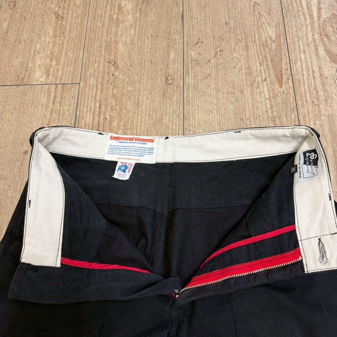 engineered garments カーゴパンツ サイズ30 黒　ピケ