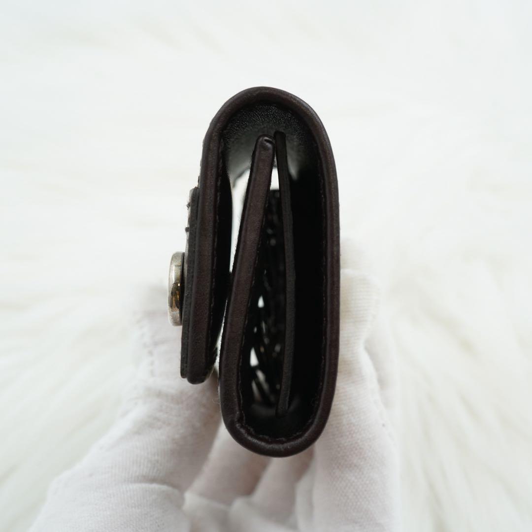 新品未使用品　箱付き　GUCCI グッチ　キーケース　レザー×キャンバス　GG柄