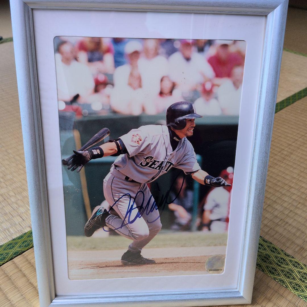 イチロー選手　サイン入り写真額