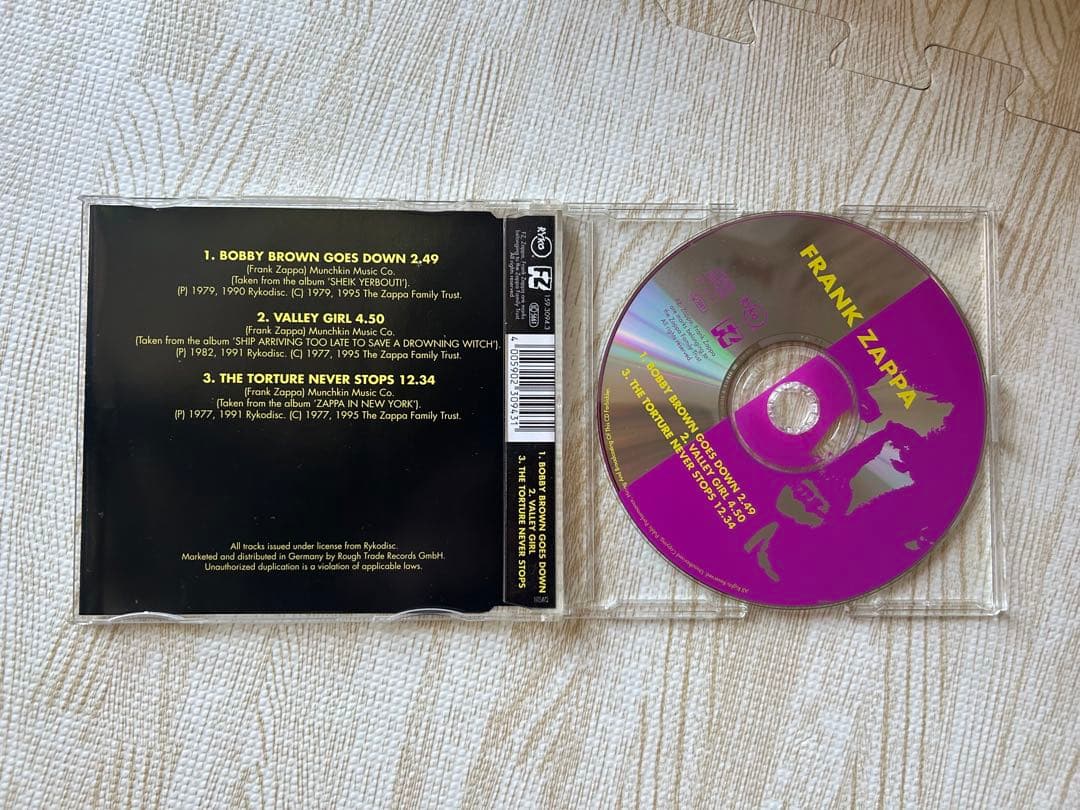 FRANK ZAPPA 輸入盤 CDシングル　5枚セット