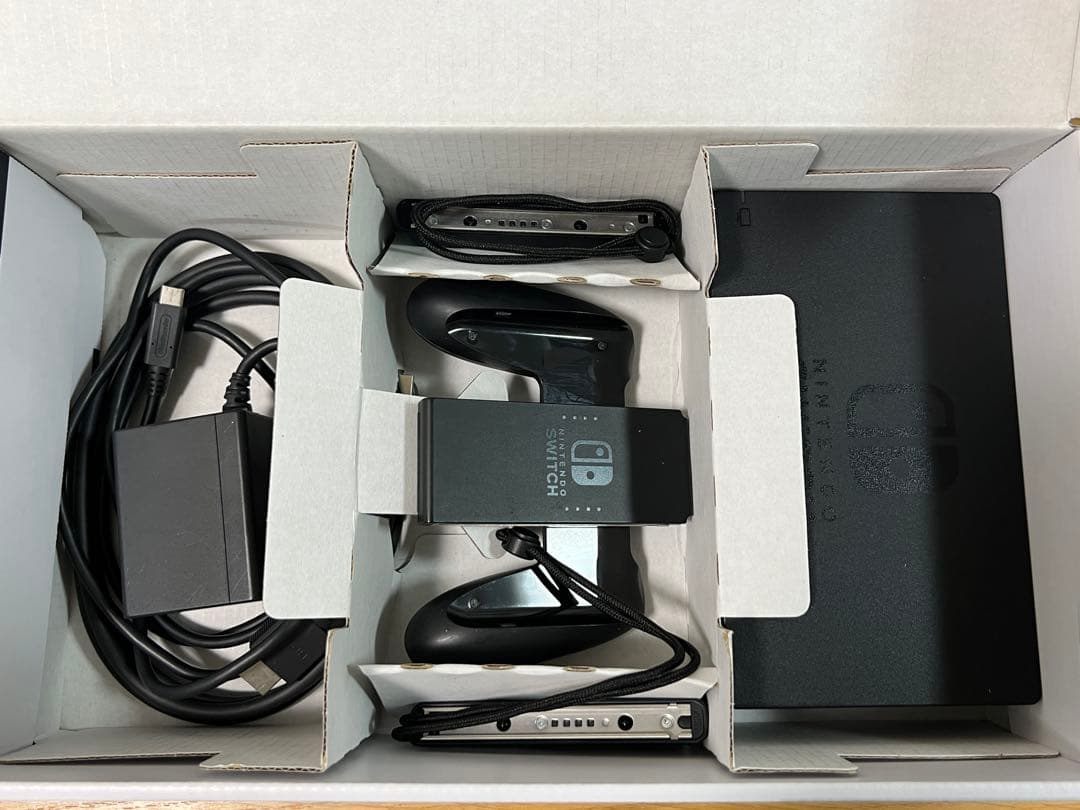 Nintendo Switch グレー 完品　32GBマイクロSDとケース付き