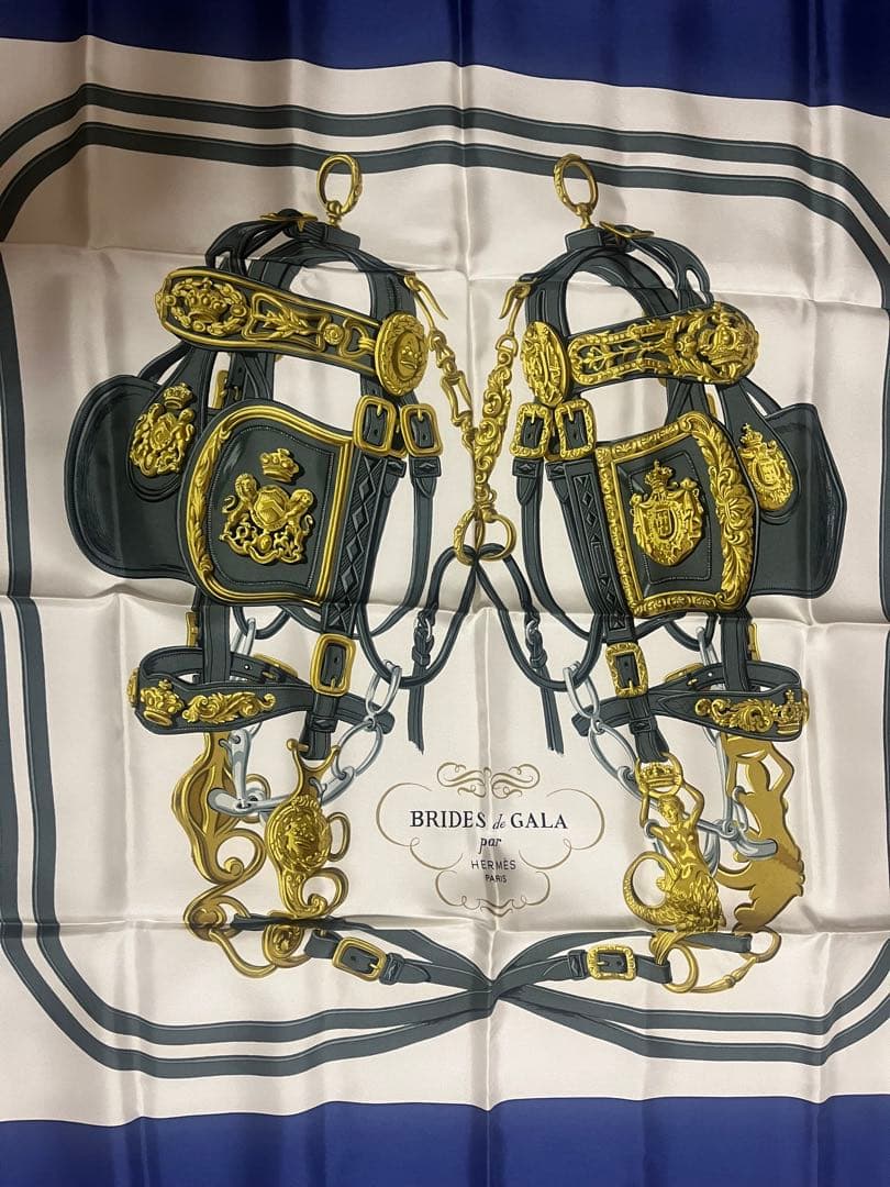未使用HERMES エルメス スカーフ カレ90 BRIDES DE GALA