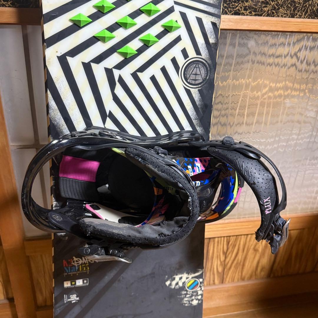 【美品】板 K2 Darkstar 155cm ビンディング FLUX