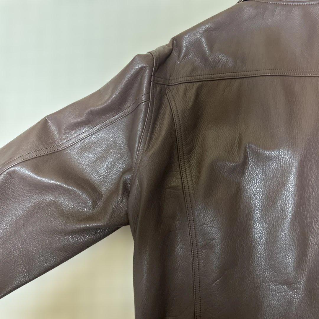 VAINL ARCHIVE COW LEATHERジャケット：L