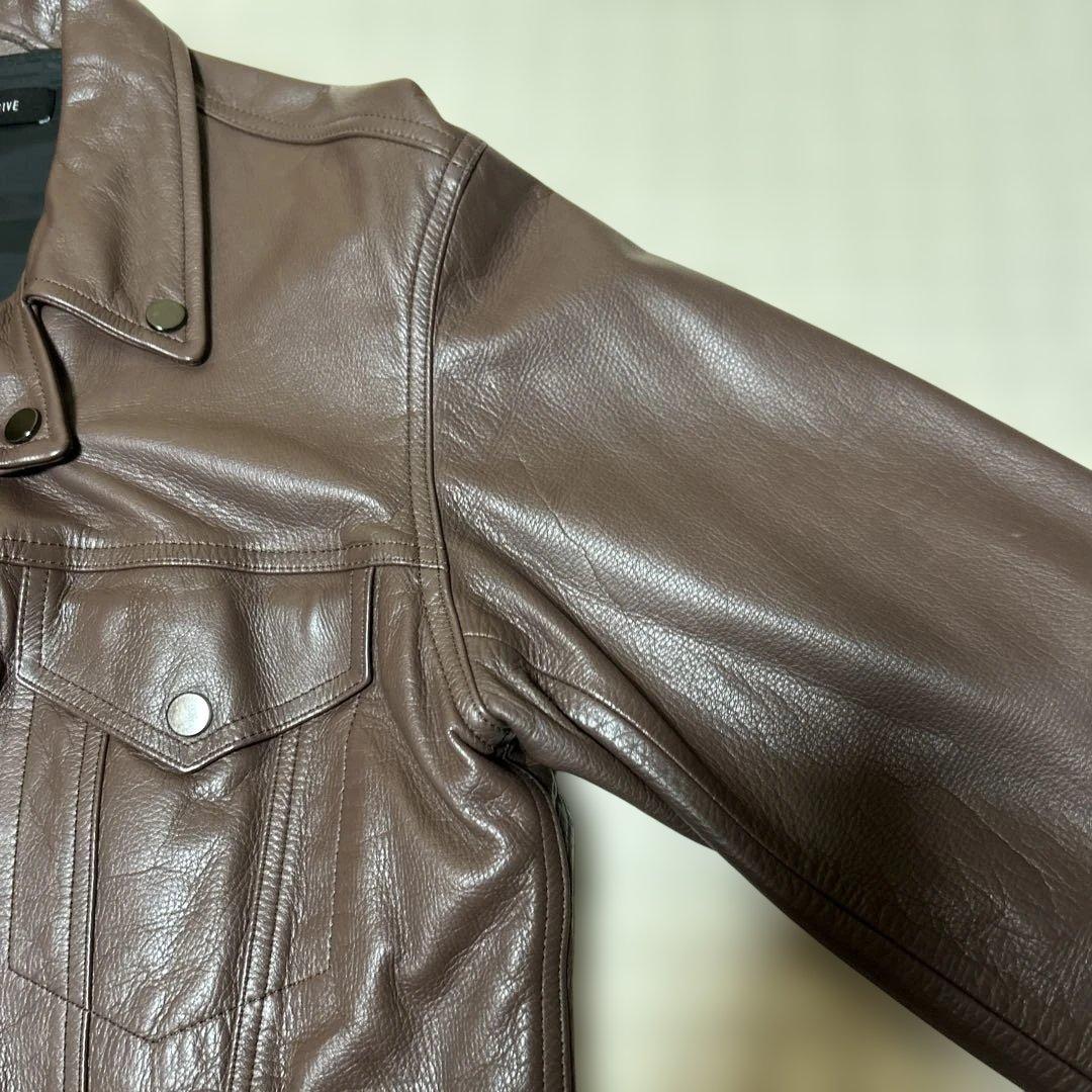 VAINL ARCHIVE COW LEATHERジャケット：L