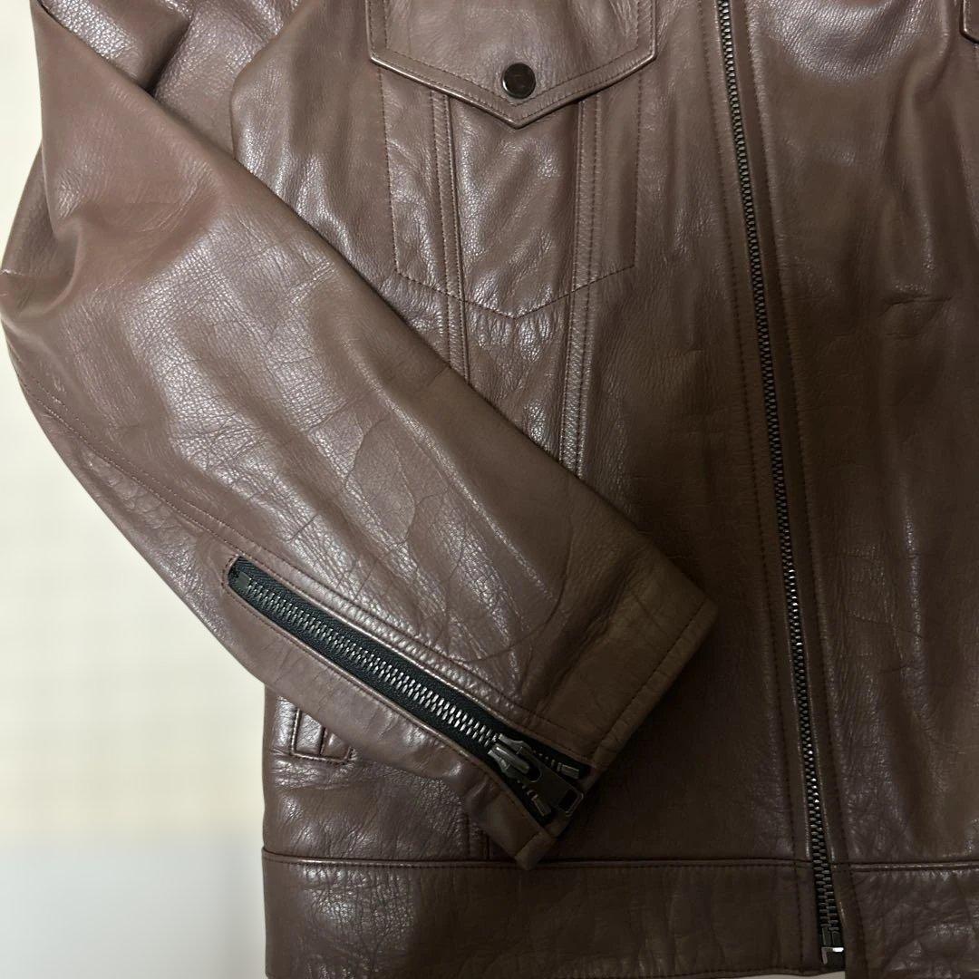 VAINL ARCHIVE COW LEATHERジャケット：L