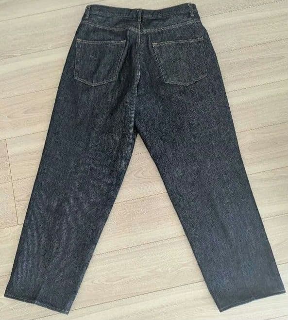 パンツ AURALEE HARD TWIST DENIM WIDE PANTS 34