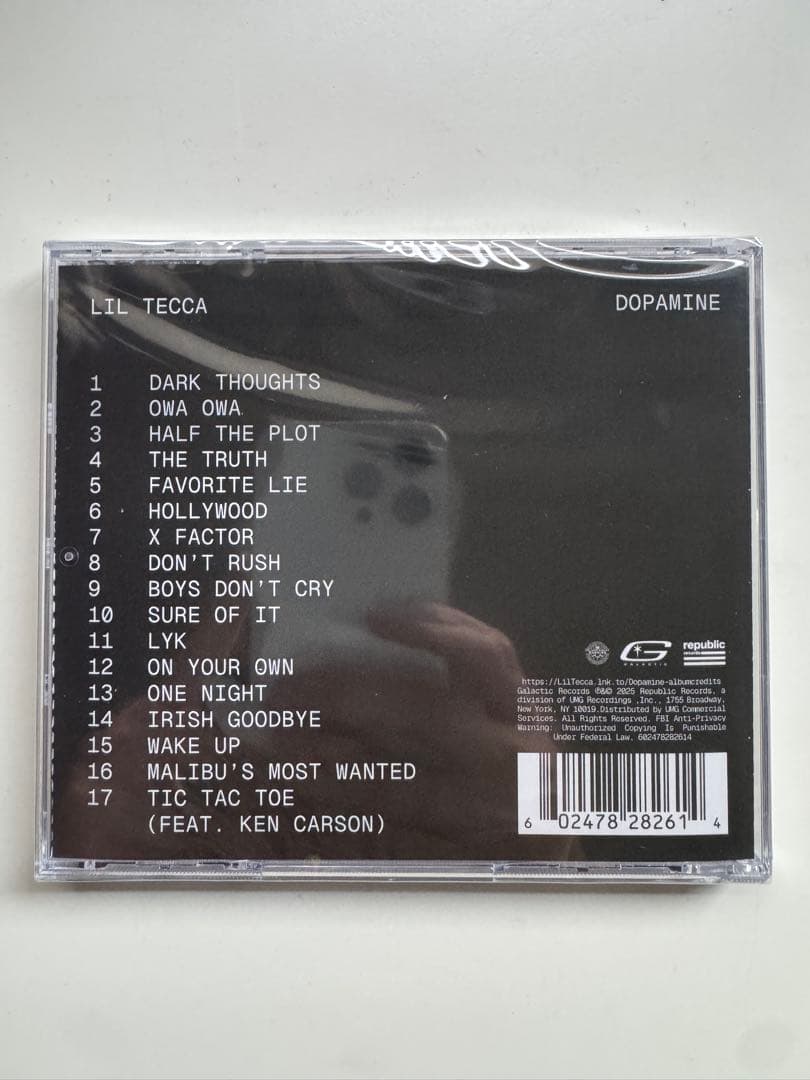 洋楽 Lil Tecca Dopamine CD
