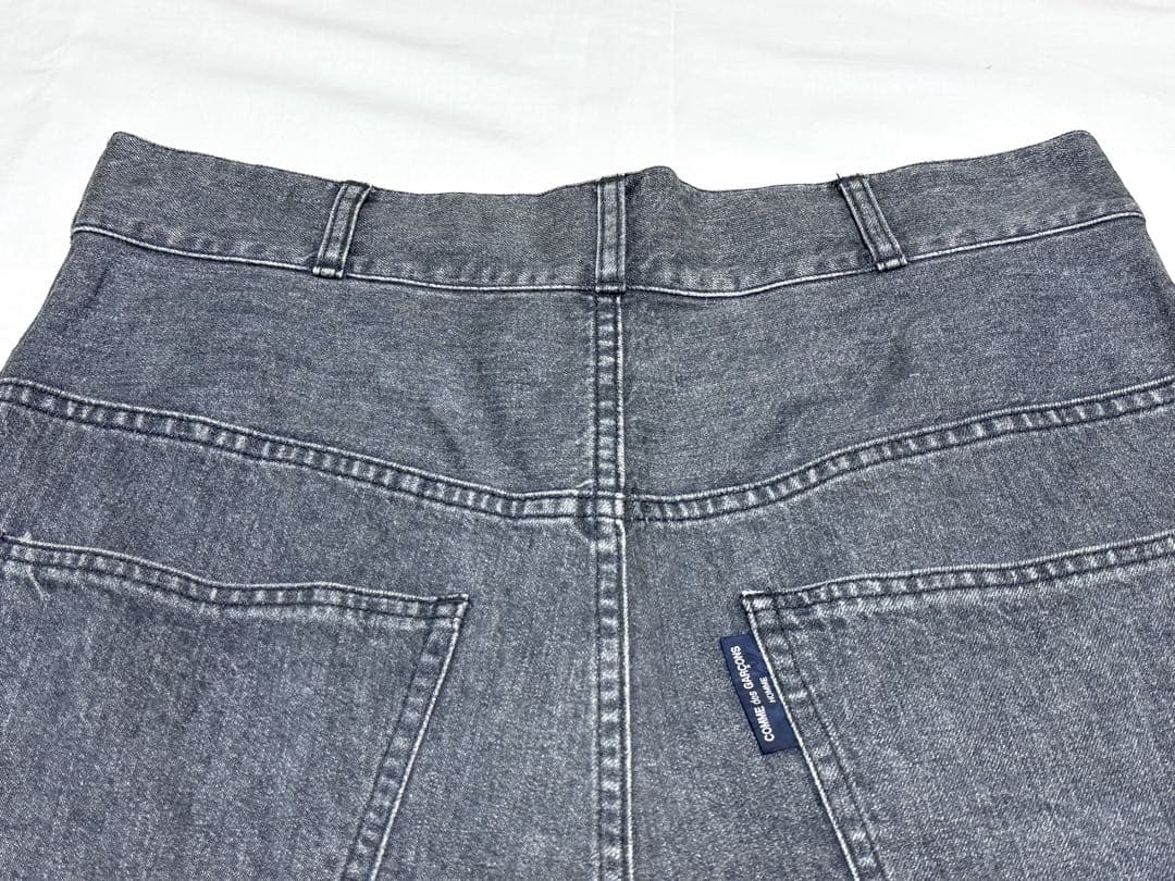 COMME des GARCONS HOMMEストーンウォッシュブラックデニムM