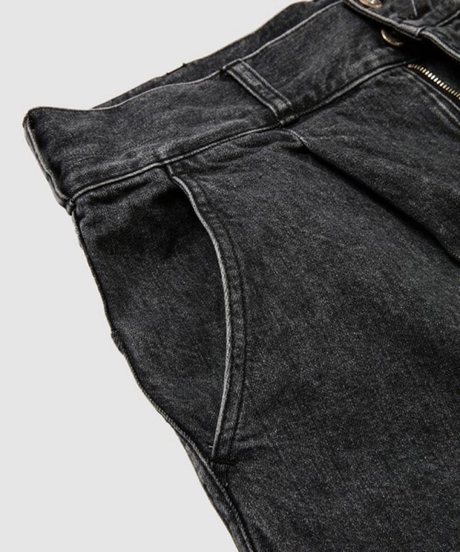COMME des GARCONS HOMMEストーンウォッシュブラックデニムM