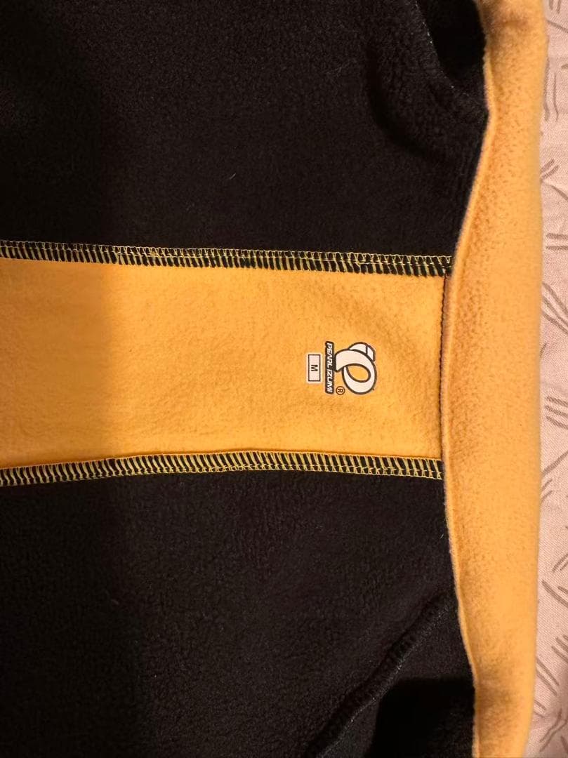 PEARL IZUMI サイクルジャージ 黒/黄色 冬期用