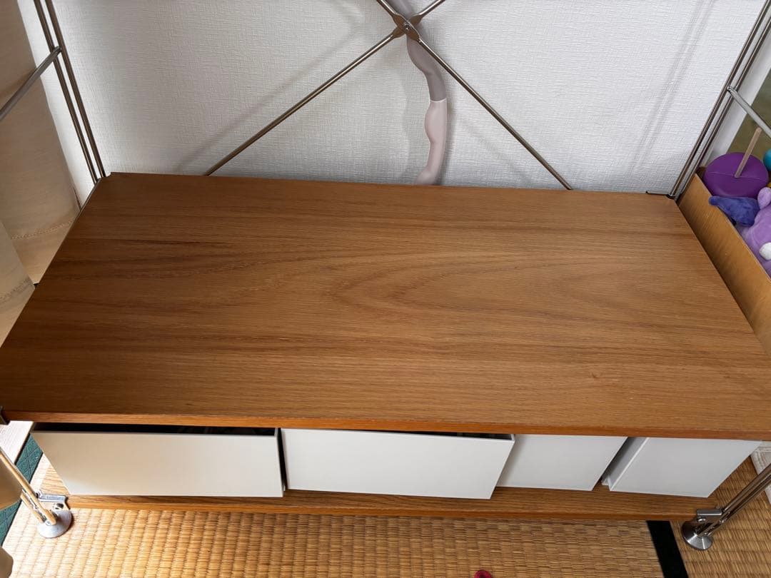 即購入希望⭕️無印良品 ステンレスユニットシェルフ・ワードローブバー