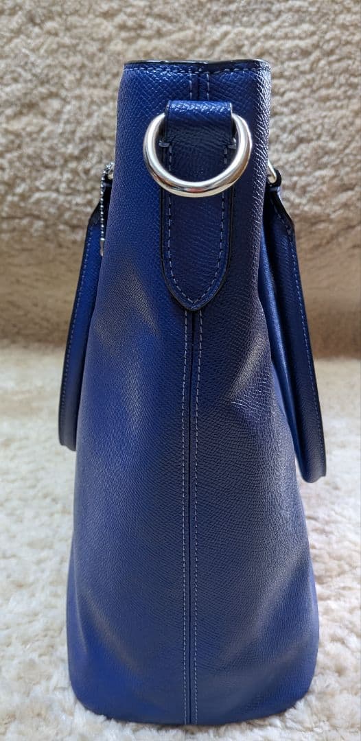 美品☆COACHコーチ ベケット ビジネス トートバッグ スポーツブルー