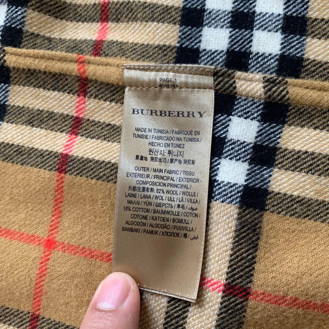 バーバリー　（美品）フランネルシャツ　　　　　　ノバチェック