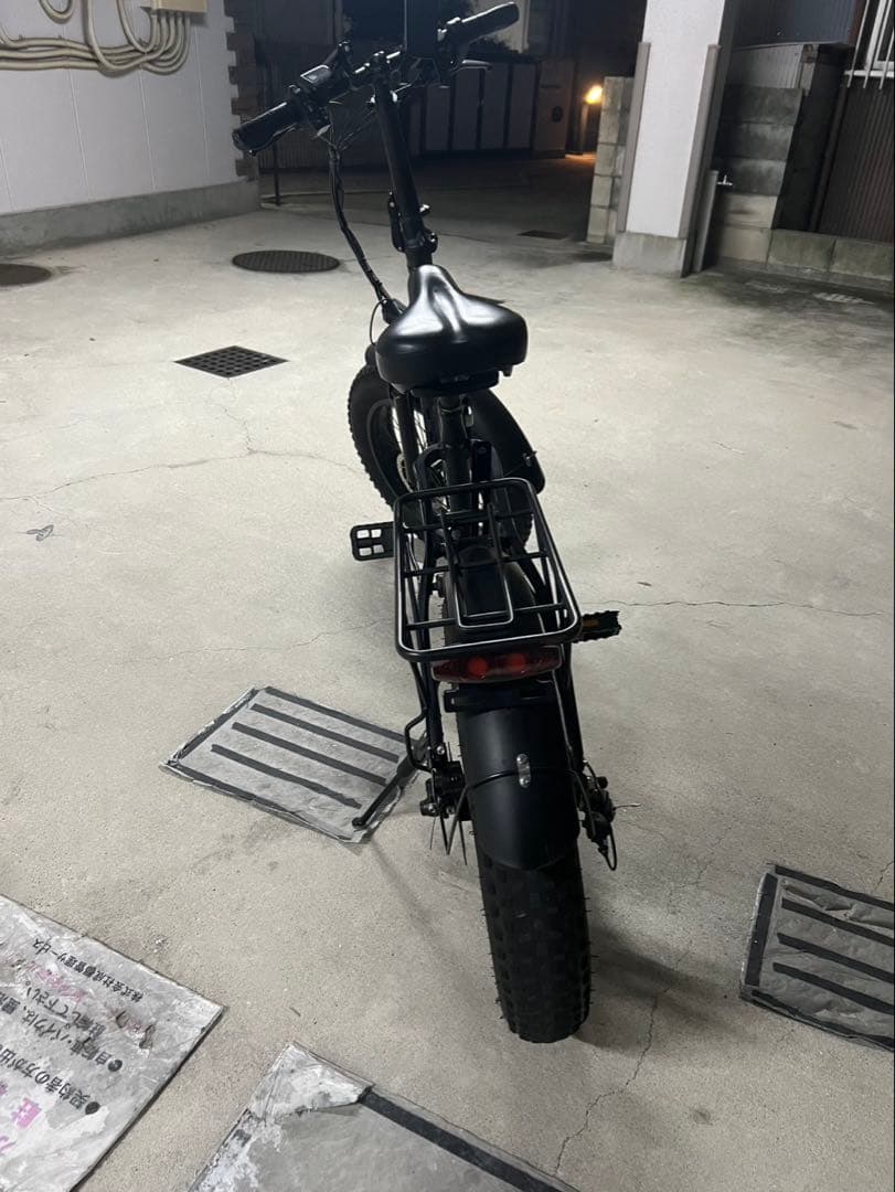 全自動アシスト自転車 ブラック ファットタイヤ48v
