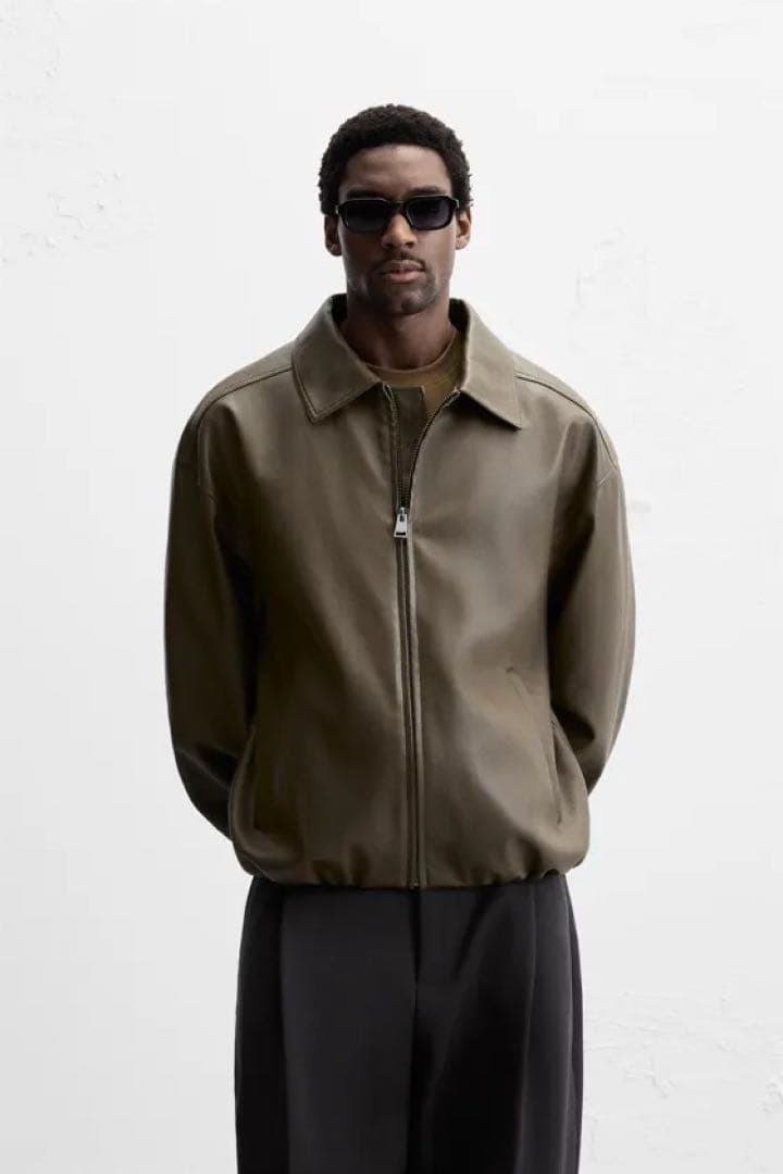 ZARA MEN フェイクレザージャケット