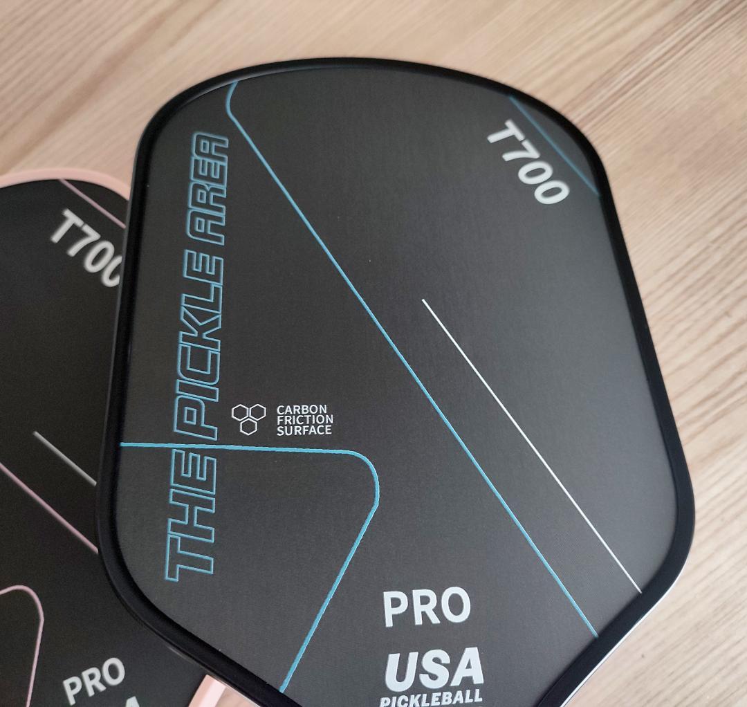 2個セット ピックルボール パドル T700生カーボンファイバー 青 ピンク