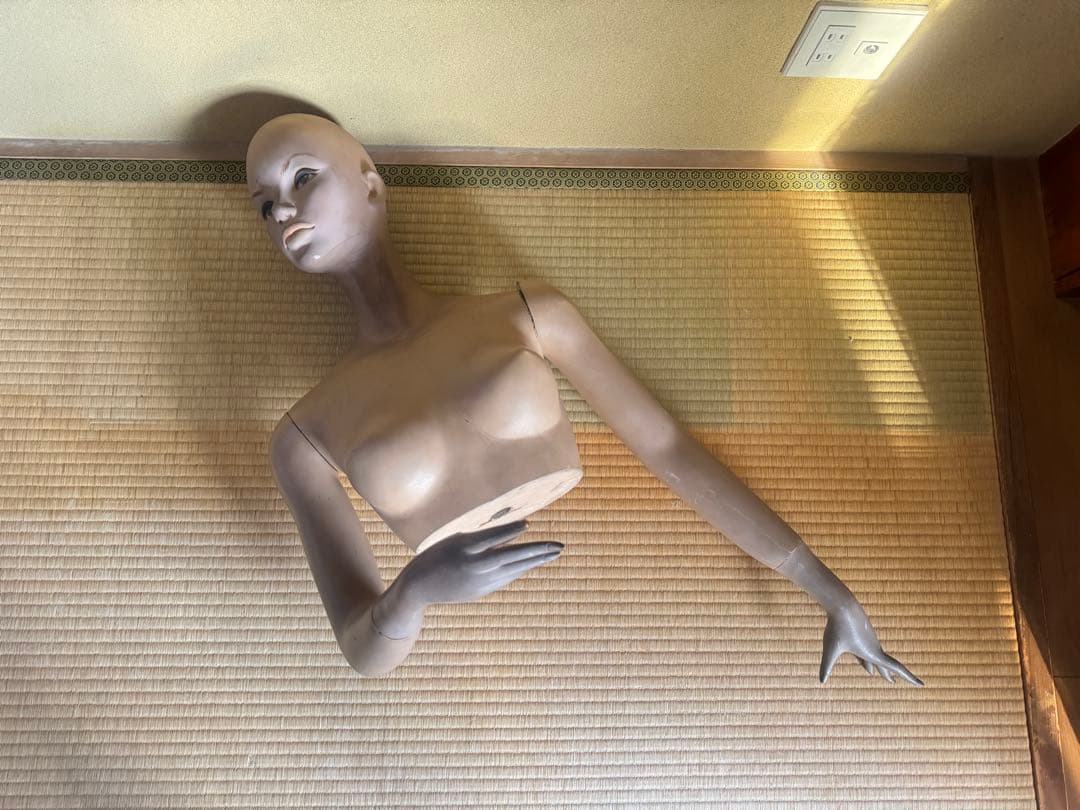 等身大 マネキン 昭和レトロ ビンテージ ディスプレイ 上半身 置物
