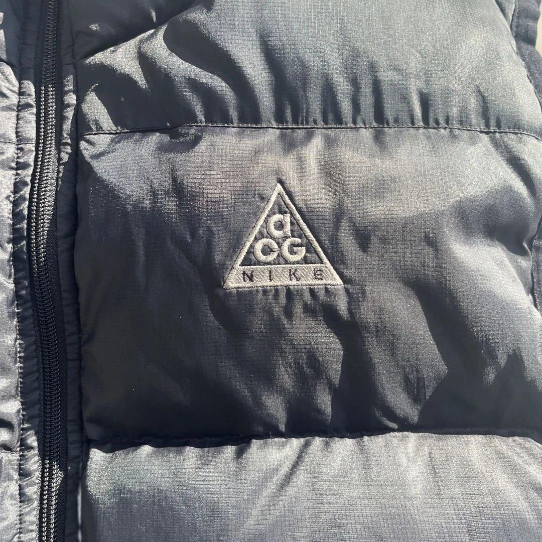し*お様 【希少】90s 旧ロゴ NIKE ACG ダウンベスト ワンポイント刺