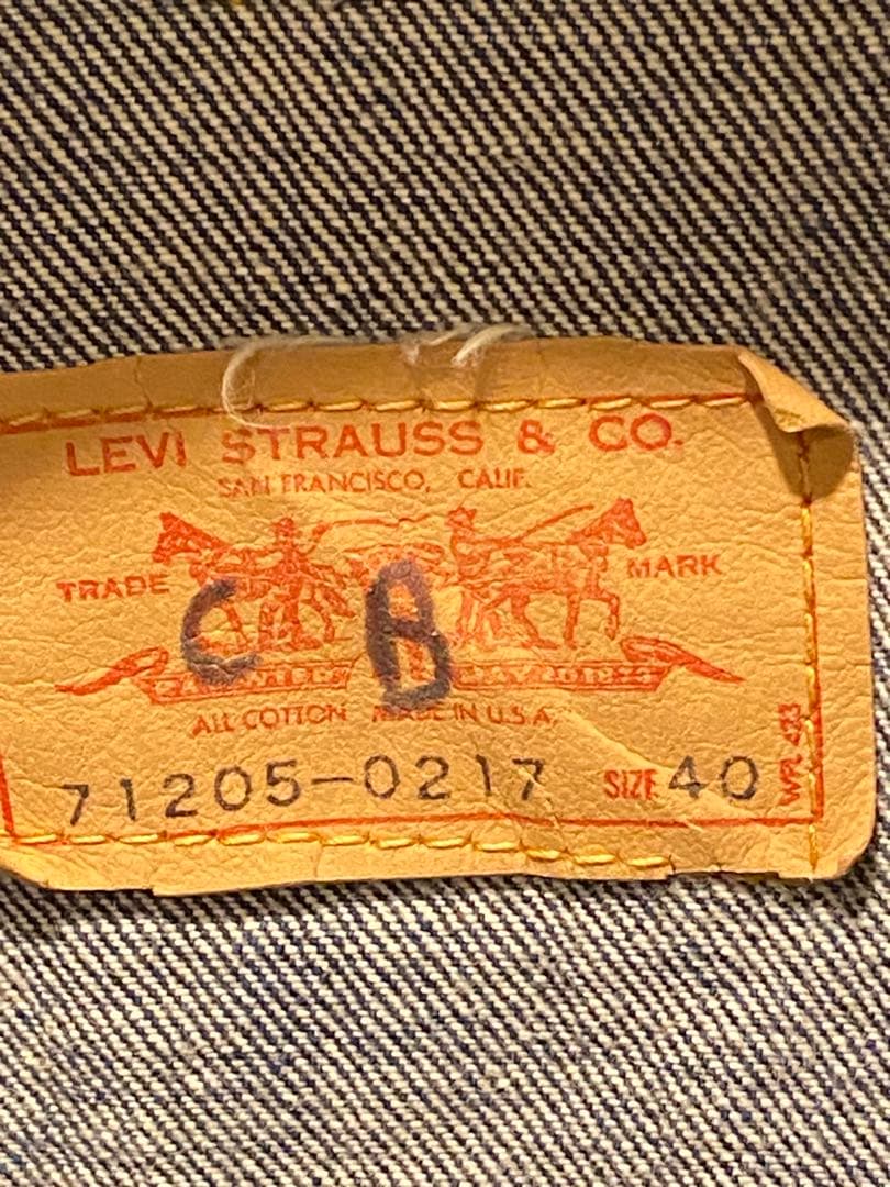 ジャケット・アウター 70s LEVIS 71205-0217DENIM JACKET