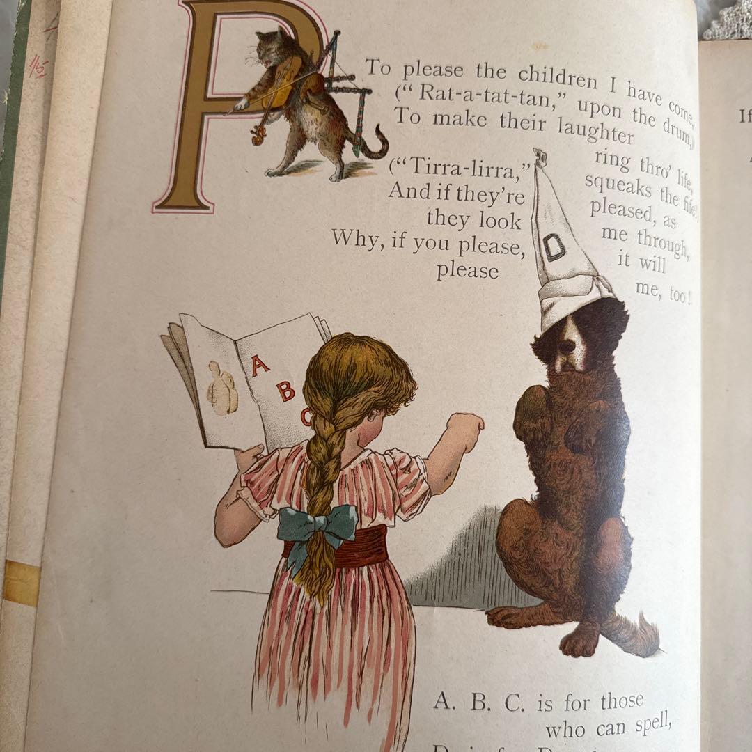 稀少1890年アンティーク絵本ヴィクトリアン洋書イギリス古書ジャンクジャーナル