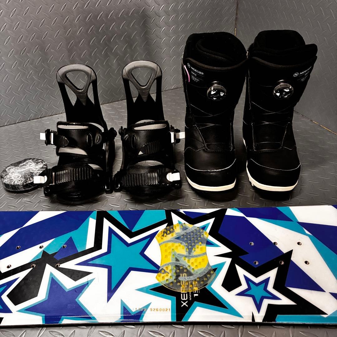 【キッズ】XERES 133cm NIDECKER BOAブーツ付き 3点セット