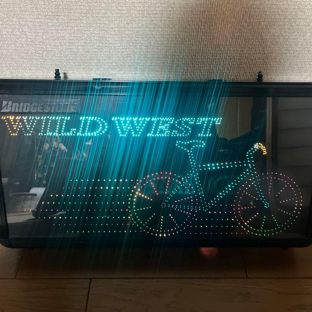 BRIDGESTONE WILD WEST 電飾看板 ディスプレイ