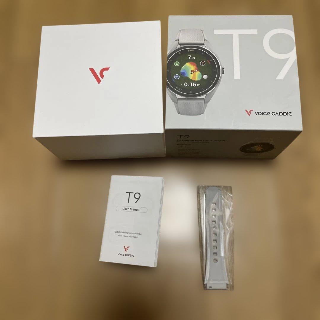（中古）グレー≪ ボイスキャディ T9 ≫ゴルフ 腕時計型 GPS 距離測定器