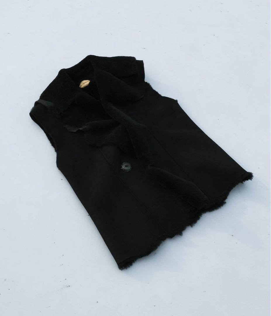 BLACKBIRD - sleeveless mouton 新品1ブラックバード
