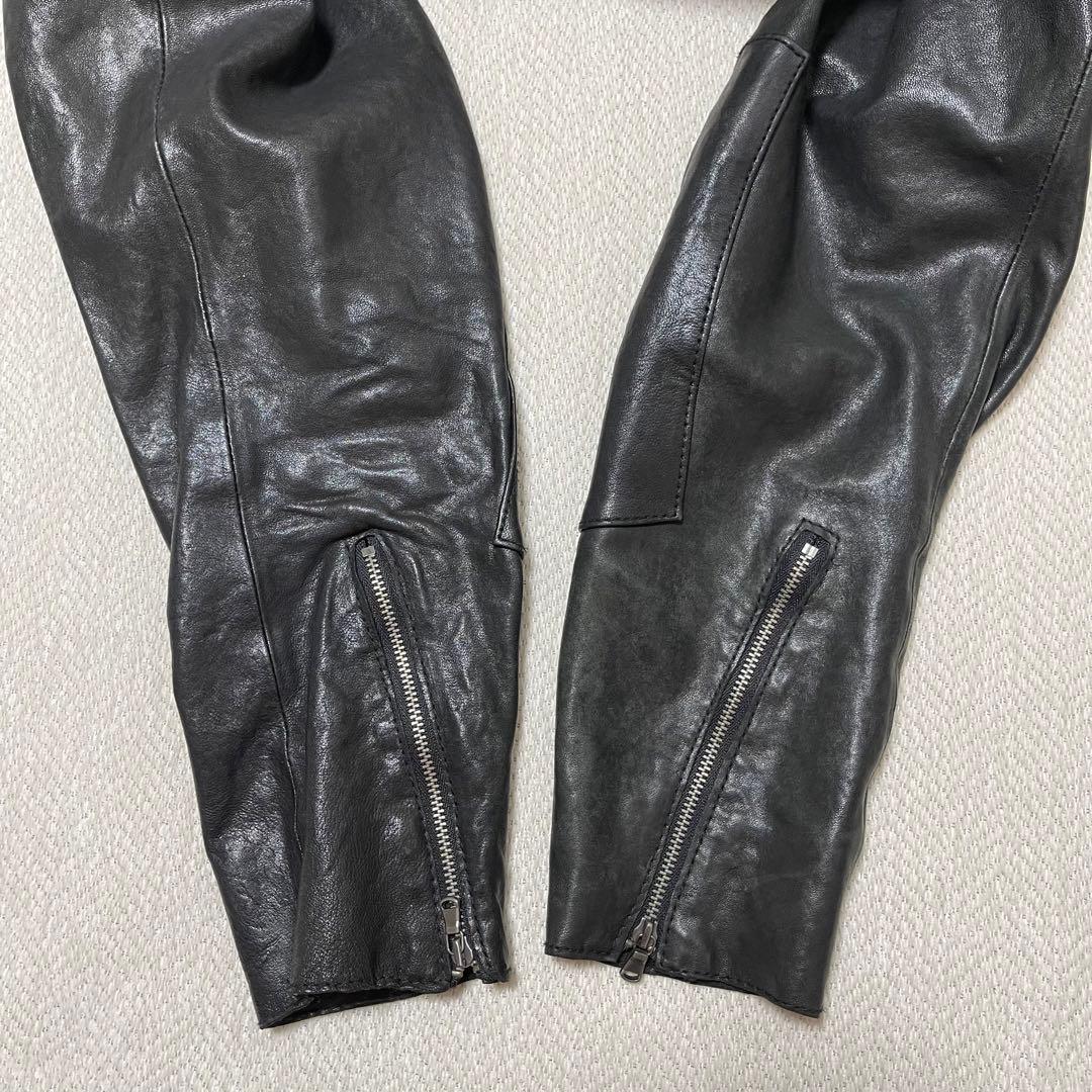 美品 BEAMS 本革 レザーライダース Y2K アーカイブ