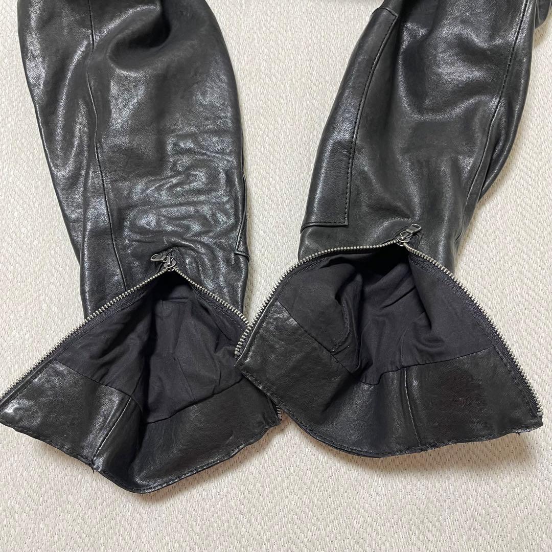 美品 BEAMS 本革 レザーライダース Y2K アーカイブ