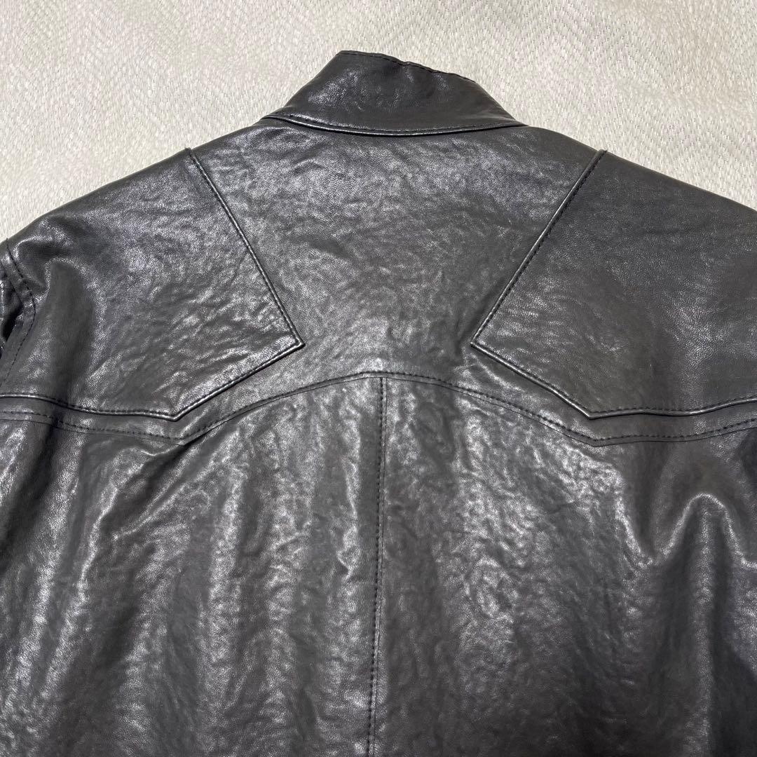 美品 BEAMS 本革 レザーライダース Y2K アーカイブ