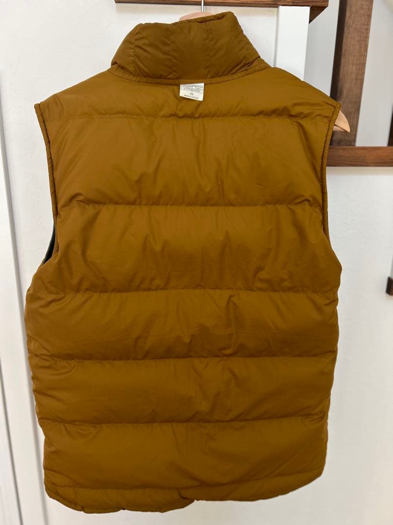 Patagonia ダウンベスト イエロー/グレー　リバーシブル　XS