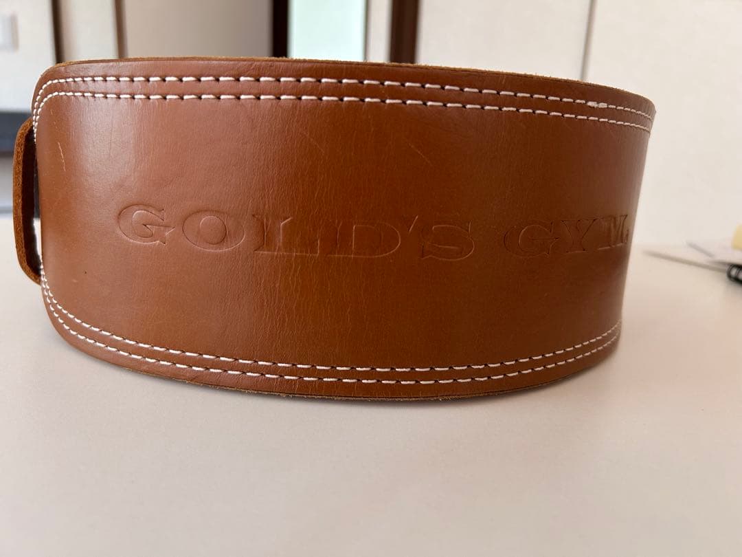 【美品】GOLD'S GYM レザートレーニングベルト　Sサイズ