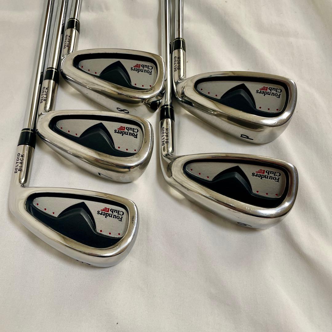 Founders club deltoid black アイアン 5本セット