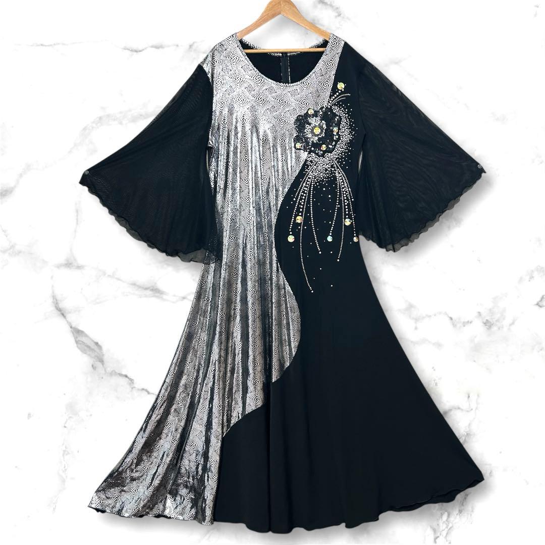 【美品】Da Vistosa 社交ダンス ドレス　パーティー衣装 大きいサイズ