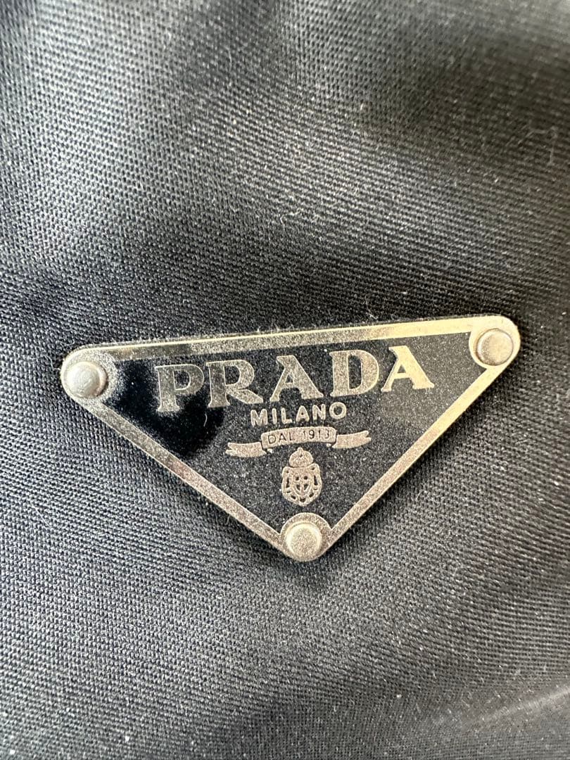 PRADA ナイロン トートバッグ ブラック 三角ロゴ 購入カード有