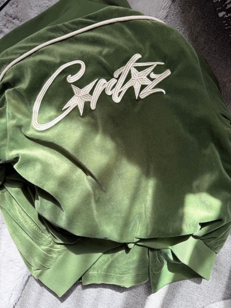 Corteiz Velour Tracksuit Green ベロアセットアップ