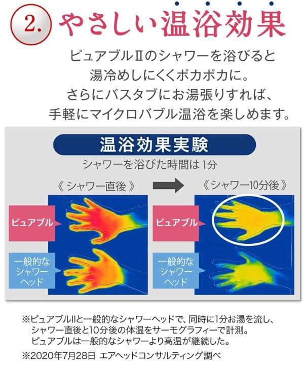 Purebble II マイクロバブルシャワー