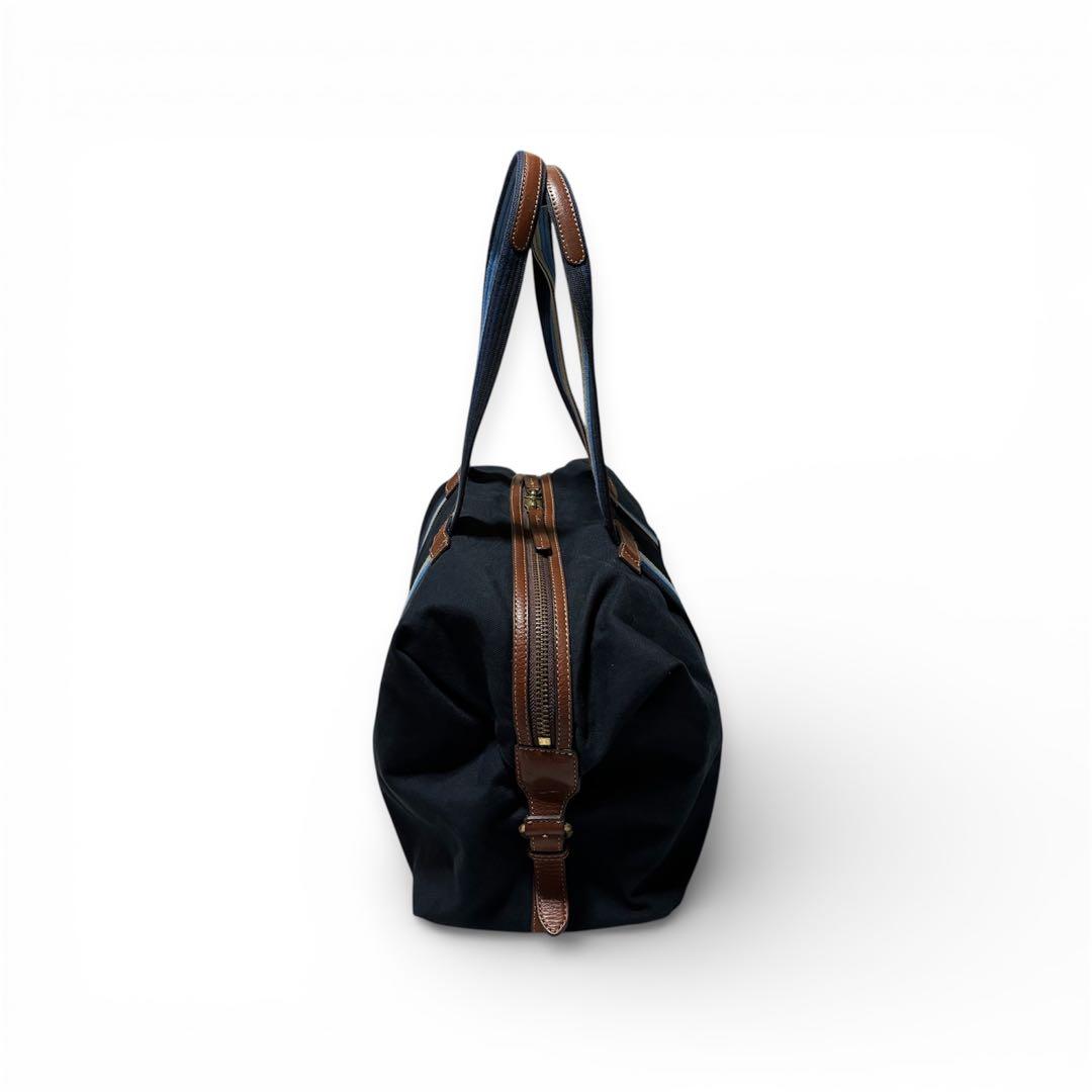 Paul Smith トートバッグ マルチストライプ ブルー 紺 本革