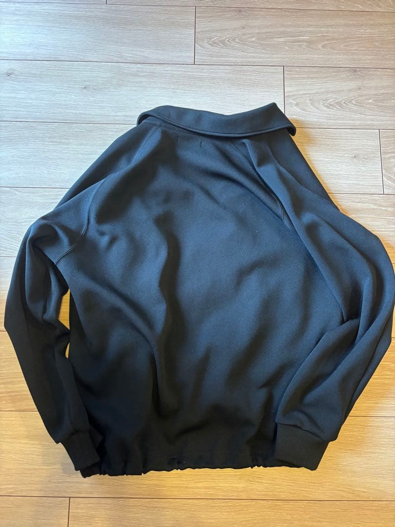 FRED PERRY ジャージー コーチジャケット M ブラックポリエステル