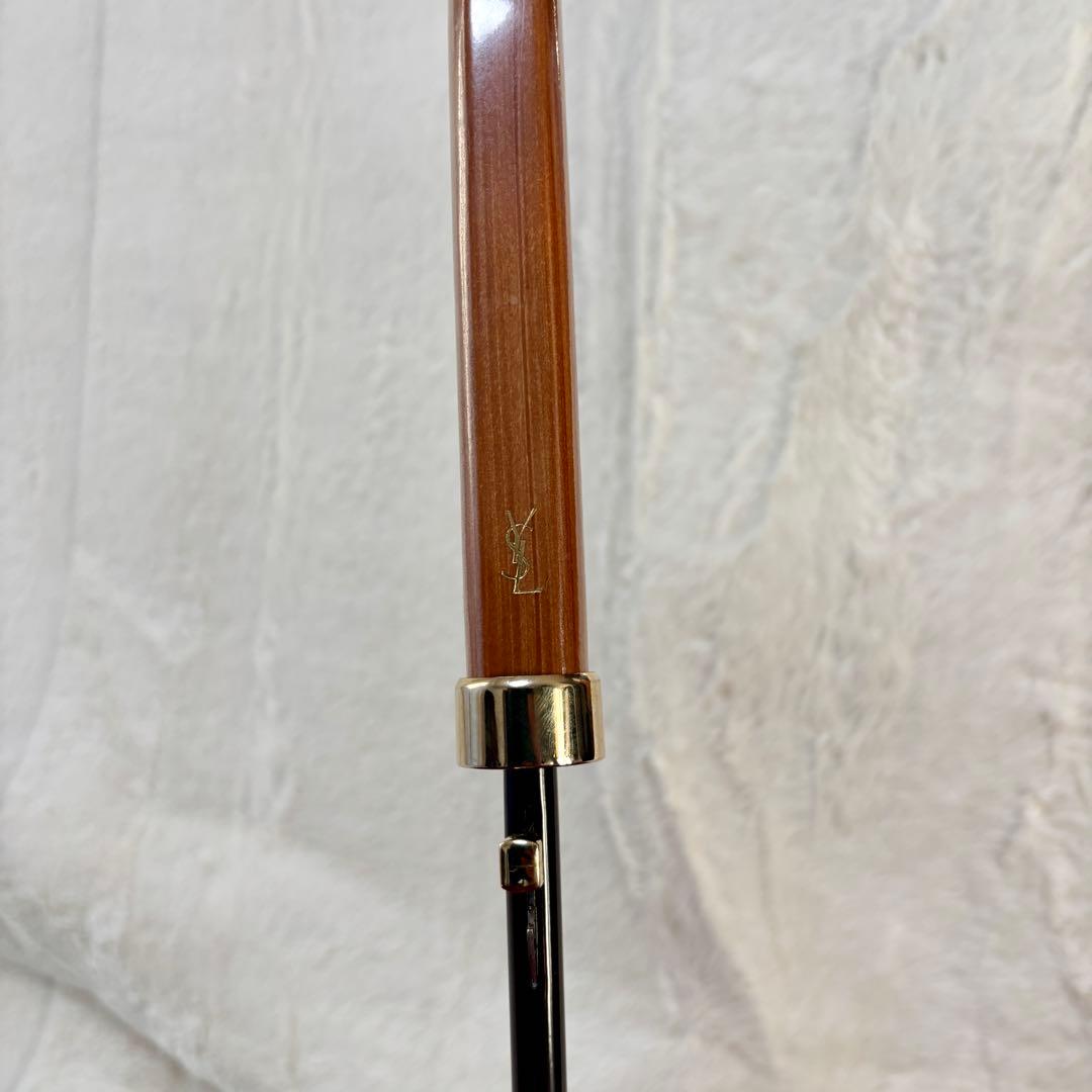 ◆新品◆未使用◆YSL イヴ・サンローラン チェック柄　雨傘　長傘