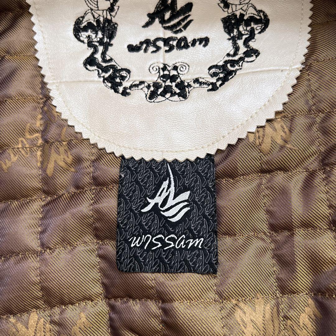 AL WISSAM アルウィッサム　レザージャケット　ブルゾン　総柄　4XL