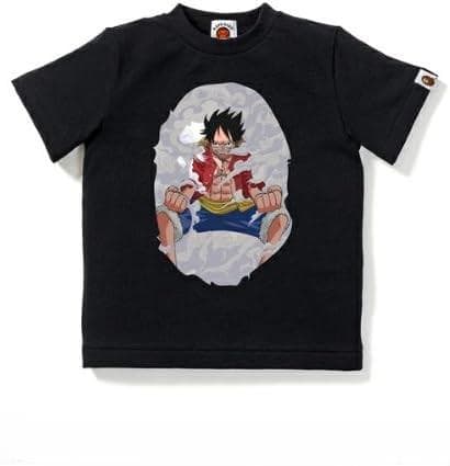 新品 ベイプキッズ ワンピース ルフィ ギアセカンド Tシャツ 90 ホワイト