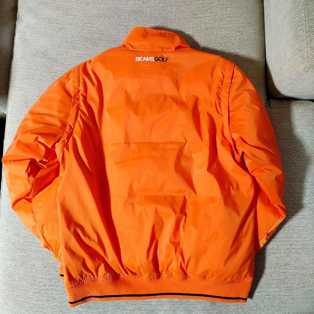 BEAMS GOLF★中綿ジャケット★袖取り外しベスト★オレンジ★L★美品