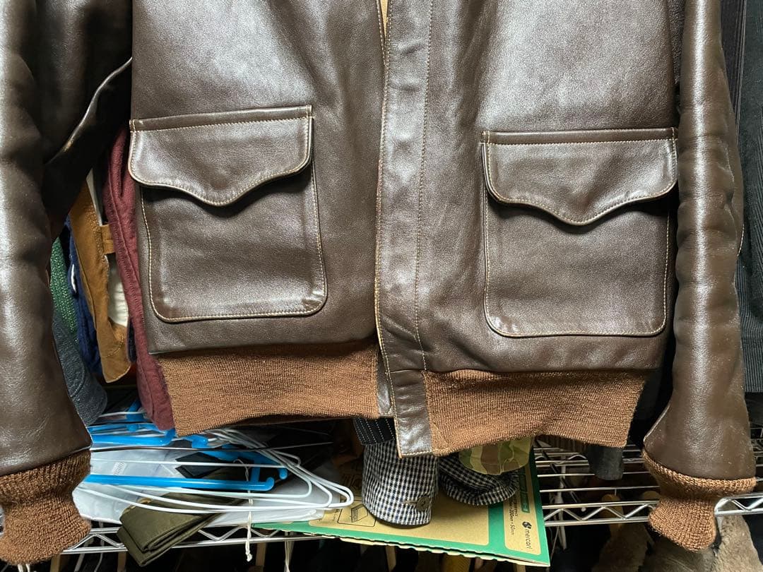 リアルマッコイズ　Rough Wear A-2 レザージャケット サイズ42