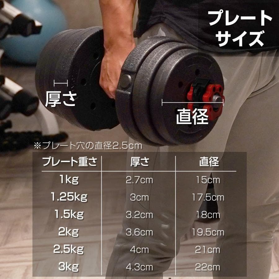 ダンベル 可変式 20kg可変式ダンベル 40kg B2512多機能 2個セット