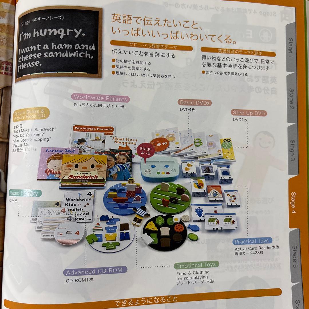 ベネッセ 乳幼児英語教材 ワールドワイドキッズイングリッシュ ステージ4〜6