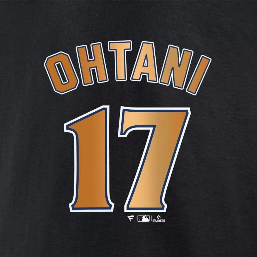 2024ドジャースワールドシリーズ大谷翔平 17番 黒 Lサイズ Tシャツ